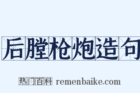 后膛枪炮造句是什么意思的图片
